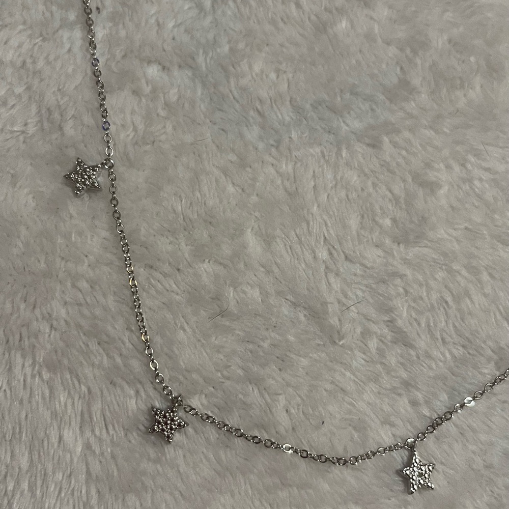 Silver Star Charm Necklace NWOT - Picture 2 of 8